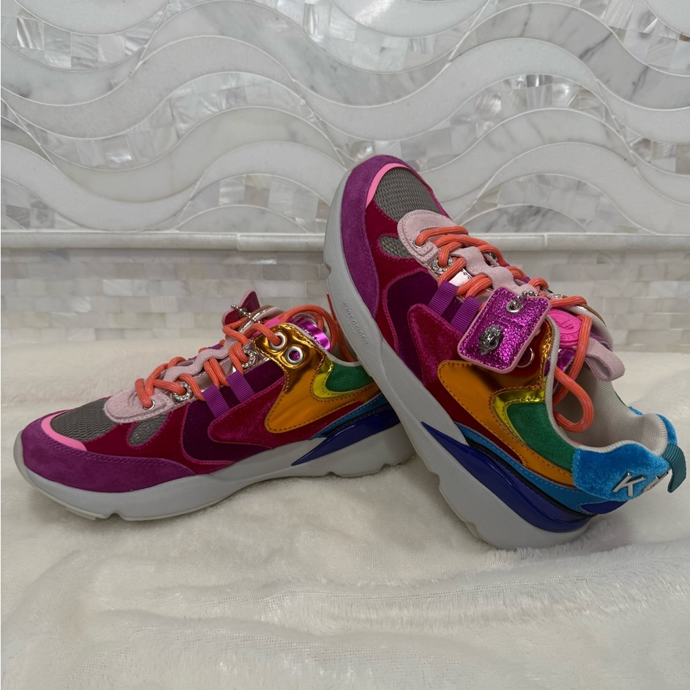 NWT Kurt Geiger Runner Multi Sneakers - matching crossbody listed separately 😍 - Picture 3 of 10